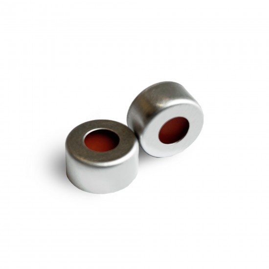 预装银色开孔铝盖,白色 PTFE/红色硅胶垫/ 11mm,φ11mm,100个/包 预装银色开孔铝盖,白色 PTFE/红色硅胶垫/ 11mm,φ11mm,100个/包