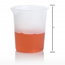 Bel-Art Graduated Griffin Low-Form 600ml Beakers; Polypropylene, 100ml Graduation (Pack of 4)