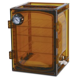 Bel-Art Lab Companion 琥珀色聚碳酸酯柜式真空干燥器； 45 升