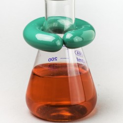 Bel-Art “C”形开口 0.5 磅铅环烧瓶重量，带 Vikem 乙烯基涂层； 用于 125-500ml 烧瓶