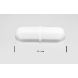 Bel-Art Spinbar® Teflon® 八边形磁力搅拌棒； 25.4 x 8 毫米，白色