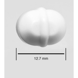 Bel-Art Spinbar® Teflon® 八边形磁力搅拌棒； 12.7 x 9.5 毫米，白色