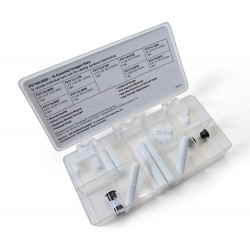 Bel-Art Spinbox® Teflon® Octagon 磁力搅拌棒分类（16 件装）