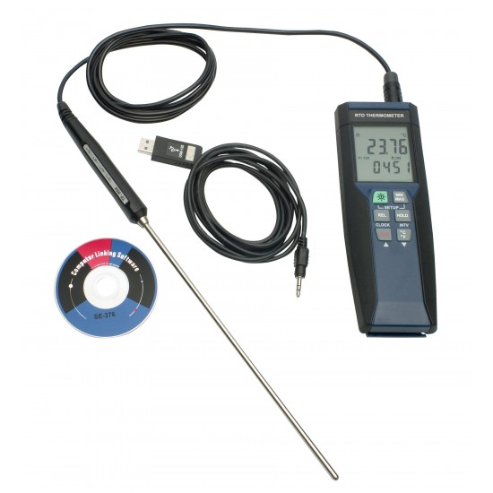 Bel-Art H-B DURAC 高温精密 RTD 电子温度计/数据记录器;-100 至 400C(-148 至 752F),单独校准报告 Bel-Art H-B DURAC 高温精密 RTD 电子温度计/数据记录器;-100 至 400C(-148 至 752F),单独校准报告