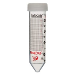 50 mL MetalFree® Centrifuge Tubes with Flat Caps, 50 per Bag, Sterile