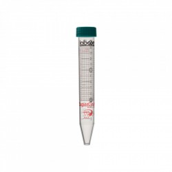 15 mL SuperClear® Centrifuge Tubes with Plug Style Caps, 50 per Bag, Sterile