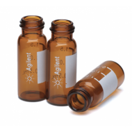 Agilent 样品瓶,螺口,2mL,棕色,带书写签,经认证,100/包