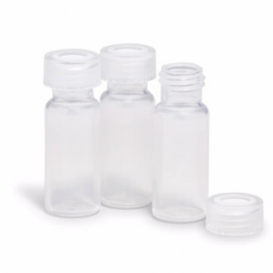 Agilent 样品瓶,螺口,2 mL,聚丙烯,经认证可用于 PFAS 相关应用,100/包