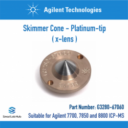 Agilent 77/78/8800 skimmer cone, Pt, x-lens,1/pk