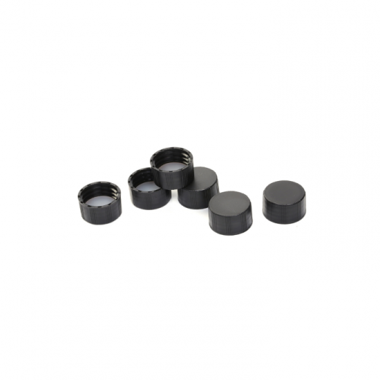 INNOTEG（英诺德）吹扫捕集 预装黑色螺纹实心盖;本色PTFE/本色硅胶垫，φ24mm，100个/包