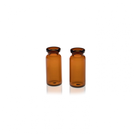 顶空瓶 10ml 棕色钳口平底顶空瓶，22.5*46mm，100个/盒