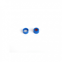 螺纹口 固定式蓝色螺纹开口盖;白色PTFE/红色硅胶垫/9mm，φ9mm，100个/包