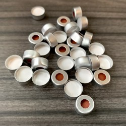 INNOTEG（英诺德）钳口 预装银色开孔铝盖，白色 PTFE/红色硅胶垫/ 11mm，φ11mm，100个/包