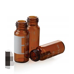 Agilent 样品瓶,螺口,棕色,带书写签,2mL,10000/包