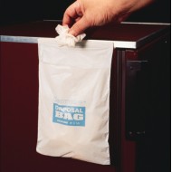 Bel-Art CleanwareTM聚乙烯白色自我粘合剂废物袋;拥有3磅1.0密耳厚12。W x 16。50 H(包)