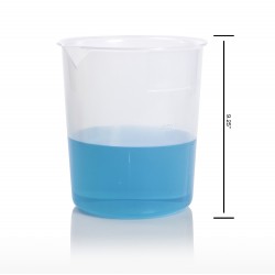 Bel-Art Graduated Griffin Low-Form 4000ml Beaker; Polypropylene, 1000ml Graduation