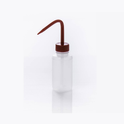 Bel-Art窄嘴125毫升(4盎司)聚乙烯洗瓶;红色聚丙烯帽,28毫米口径(6包)