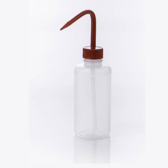 Bel-Art窄嘴250毫升(8盎司)聚乙烯洗瓶;红色聚丙烯帽,28毫米口径(6包)