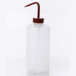 Bel-Art窄嘴1000毫升(32盎司)聚乙烯洗瓶;红色聚丙烯帽,38毫米口径(4包)