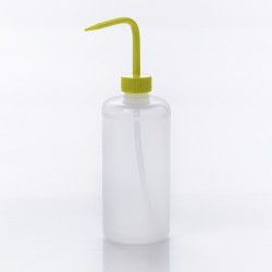Bel-Art 窄口500mL（16oz）聚乙烯洗瓶; 28mm黄色聚丙烯帽密闭（6个/包）