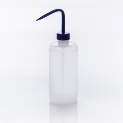 Bel-Art 窄口500mL（16oz）聚乙烯洗瓶; 28mm蓝色聚丙烯帽密闭（6个/包）