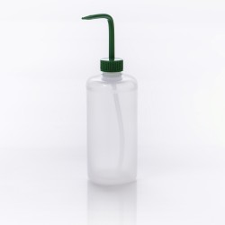 Bel-Art 窄口500mL（16oz）聚乙烯洗瓶; 28mm绿色聚丙烯帽密闭（6个/包）