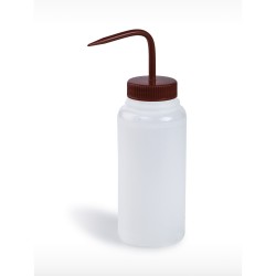 Bel-Art 宽口500mL（16oz）聚乙烯洗瓶; 53毫米红色聚丙烯瓶盖（6个/包）