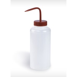 Bel-Art 宽口1000mL（32oz）聚乙烯洗瓶; 53毫米红色聚丙烯瓶盖（4个/包）