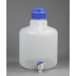 Bel-Art 带水龙头的 Autoclavable聚丙烯酸瓶;10升(2.6加仑)