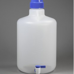 Bel-Art 带水龙头的 Autoclavable聚丙烯酸瓶;20升(5.3加仑)