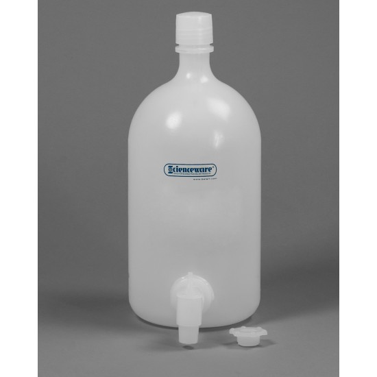Bel-Art 带水龙头的聚乙烯瓶;4升(1加仑)