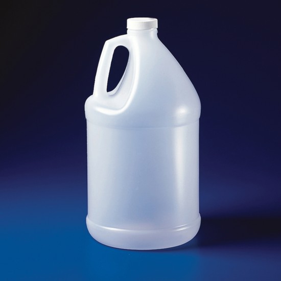 Bel-Art 水罐式4升（1加仑）聚乙烯瓶，带手柄；38毫米瓶盖