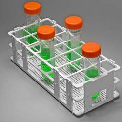 Bel-Art No-Wire Test Tube Rack; For 25-30mm Tubes, 21 Places, White