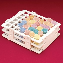 Bel-Art No-Wire Microcentrifuge Tube Rack; For 1.5ml Tubes, 42 Places