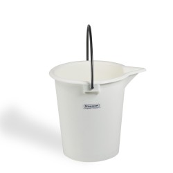 Bel-Art Heavy-Duty 10 Liter Pail; Polyethylene Bucket, 12 in. H x 9⅝ in. I.D.