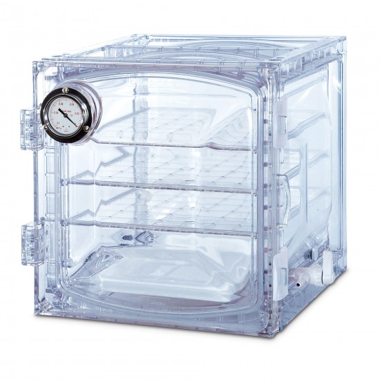 Lab Companion 透明聚碳酸酯柜式真空干燥器； 35 升