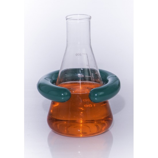 Bel-Art “C”形开口 2.0 磅铅环烧瓶重量，带 Vikem 乙烯基涂层； 适用于 1000-4000ml 烧瓶