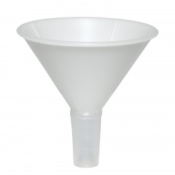Bel-Art Polypropylene 169ml Powder Funnel with 24/40 Tapered Stem