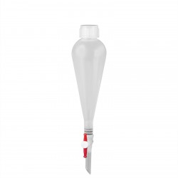 Bel-Art Polypropylene 100ml Squibb Pear-Shaped Separatory Funnel