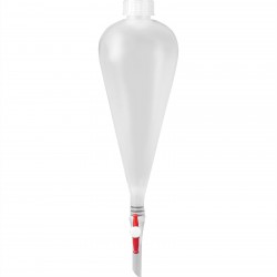 Bel-Art Polypropylene 250ml Squibb Pear-Shaped Separatory Funnel