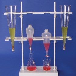 Bel-Art Polyethylene Imhoff Cone and Separatory Funnel Rack; 8.5 x 26 x 29 in.