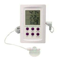 Bel-Art, H-B DURAC Dual Zone Electronic Thermometer-Hygrometer with Alarm; 0/50C (32/122F) and -50/70C (-58/158F) Ranges