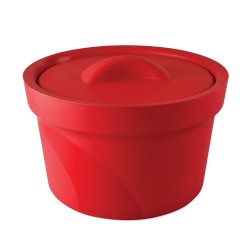 Bel-Art Magic Touch 2高性能红色冰桶;2.5升，带盖子