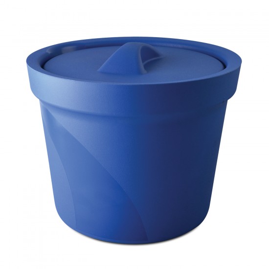 Bel-Art Magic Touch 2高性能蓝色冰桶;4.0升，带盖子