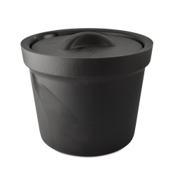 Bel-Art Magic Touch 2 High Performance Black Ice Bucket; 4.0 Liter, With Lid
