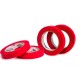 Bel-Art红色标签书写胶带; 40码长, ³/₄ 英寸宽, 3 英寸中心圈 (4个/包)