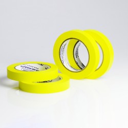 Bel-Art Write-On Yellow Label Tape; 40yd Length, ³/₄ in. Width, 3 in. Core (Pack of 4)