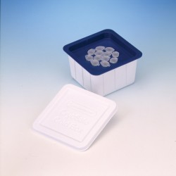 Bel-Art Cryo-Safe 冷藏箱； 适用于 1.5 毫升管，12 个位置，塑料，4.6 x 4.6 x 2.8 英寸。