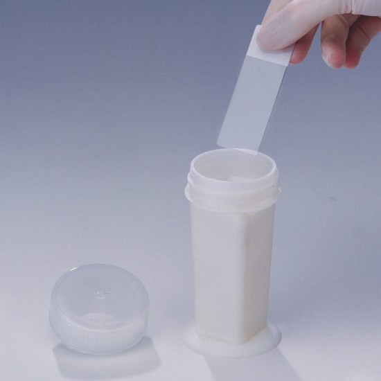 Bel-Art Coplin染色广口瓶;可容纳10片载玻片，5.3厘米口径，塑料