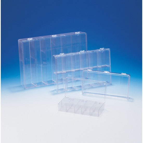 Bel-Art 单格塑料储物盒； 13⅛ x 9 x 2⁵/₁₆ 英寸。